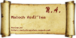 Maloch Azálea névjegykártya
